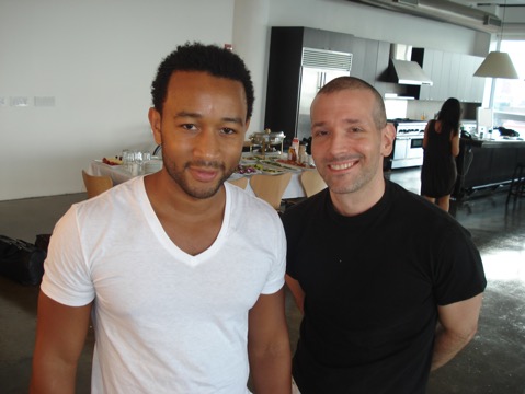 with John Legend, NY 2008